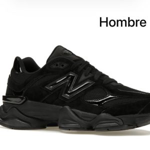 los New Balance 9060 "Triple Black Patent"